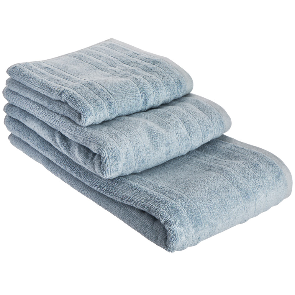 Wilko Denim Ribbed Hand Towel Wilko