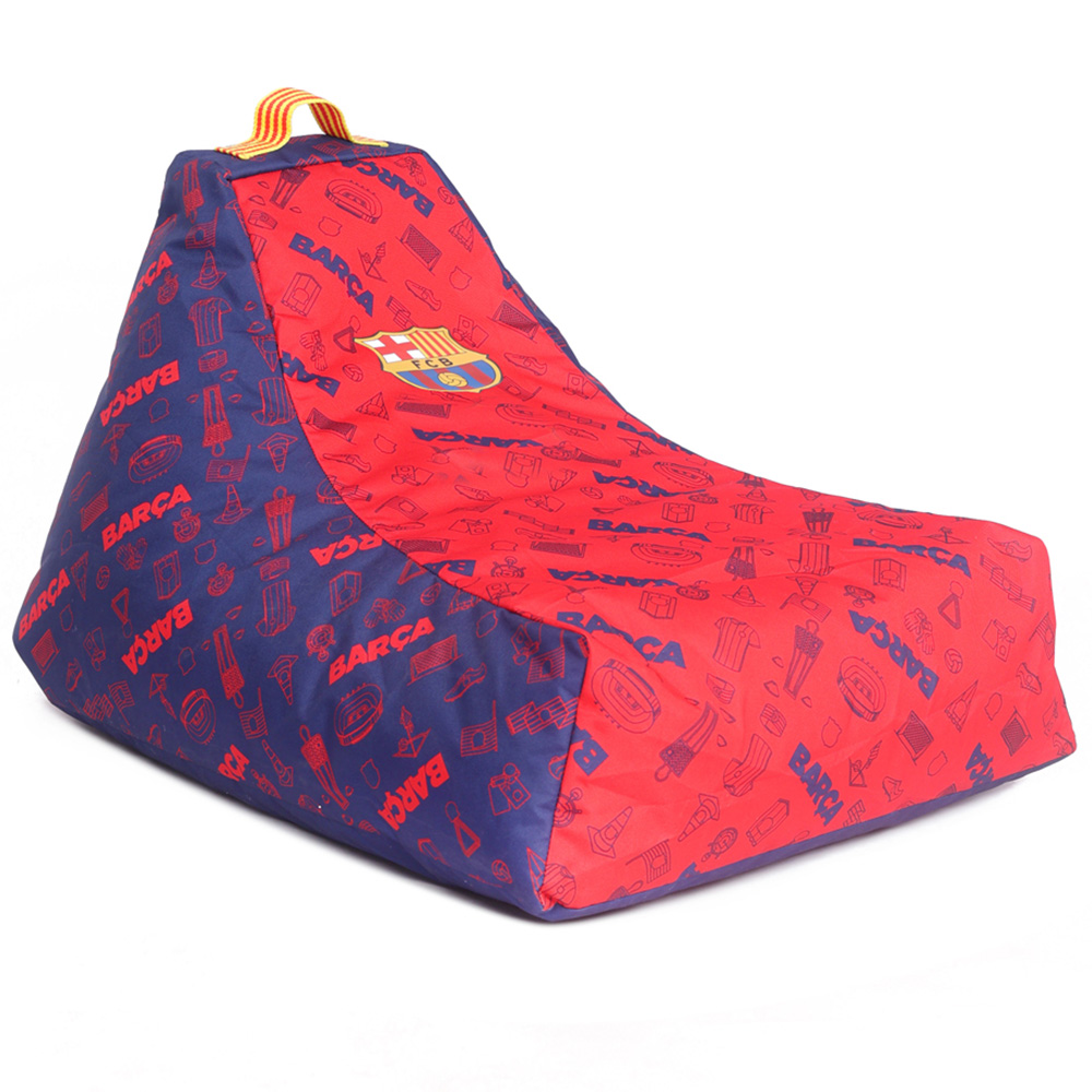 Kaikoo Barcelona Blue and Red Print Kids Tripod Chair Image 2