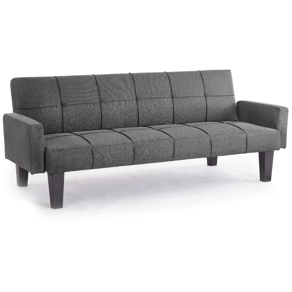 Home Detail Levine Double Sleeper Dark Grey Fabric Sofa Bed Image 2
