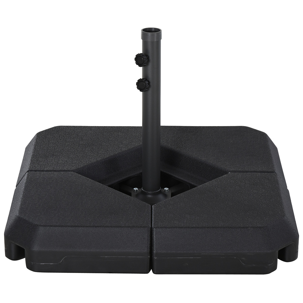 Outsunny 4PCs Parasol Base Black Image 1