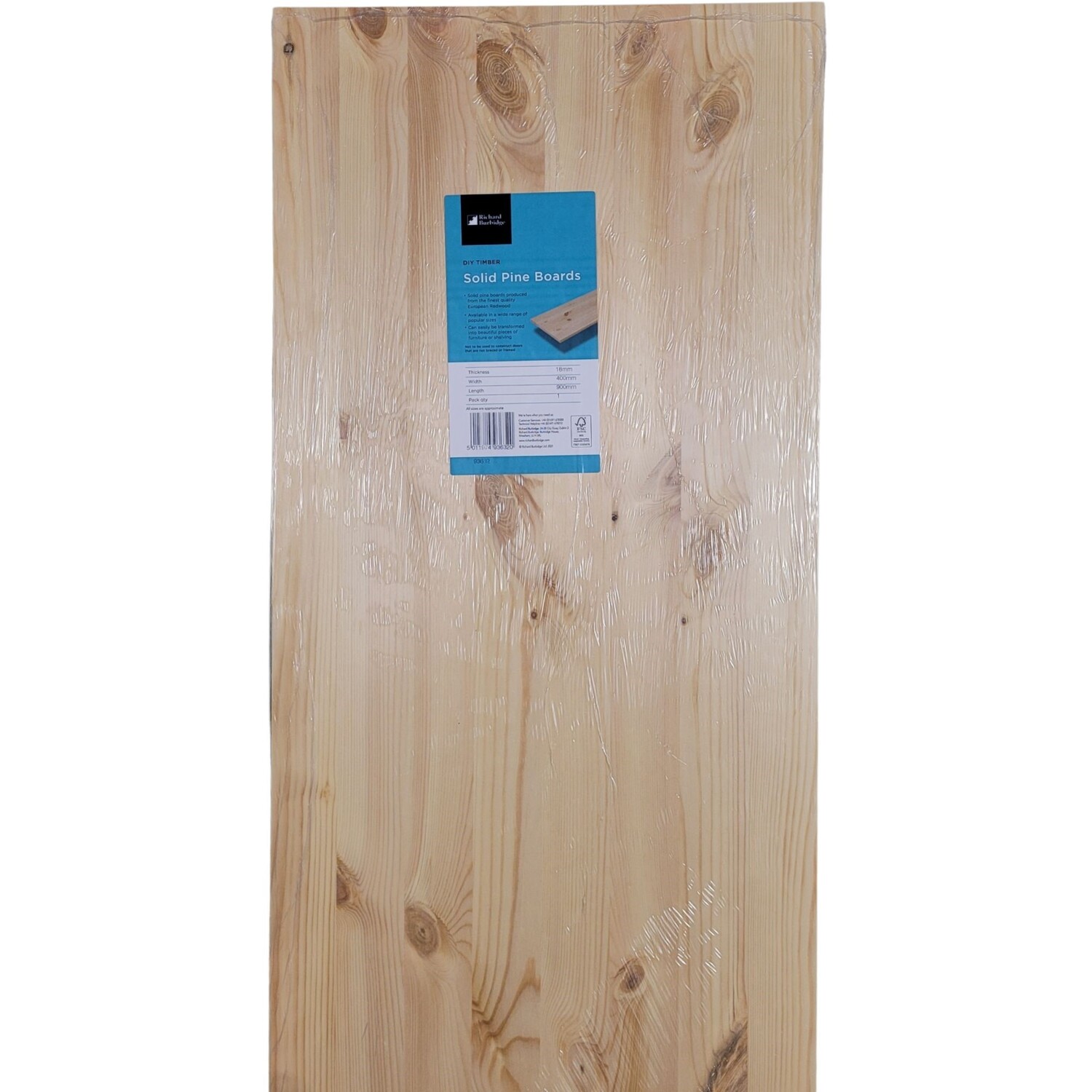 Solid Pine Panel Craft Board Natural 180cm 20cm Image 3