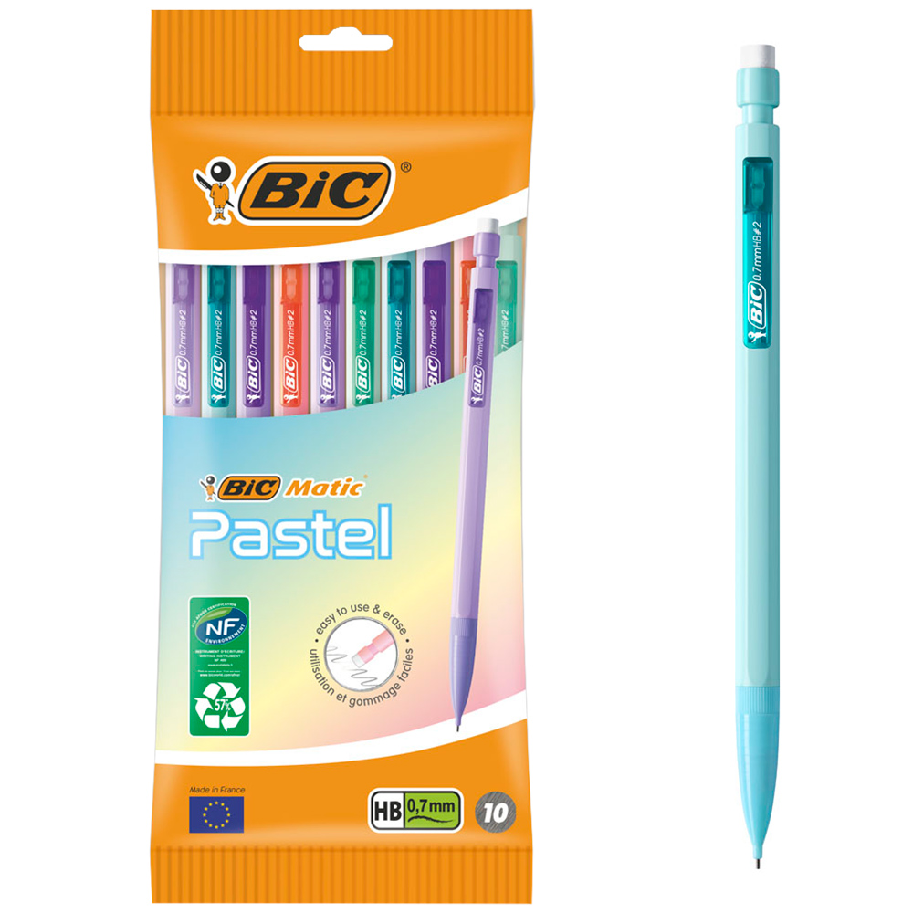 BIC Matic Pastel Original Mechanical Pencil 10 Pack Image 2