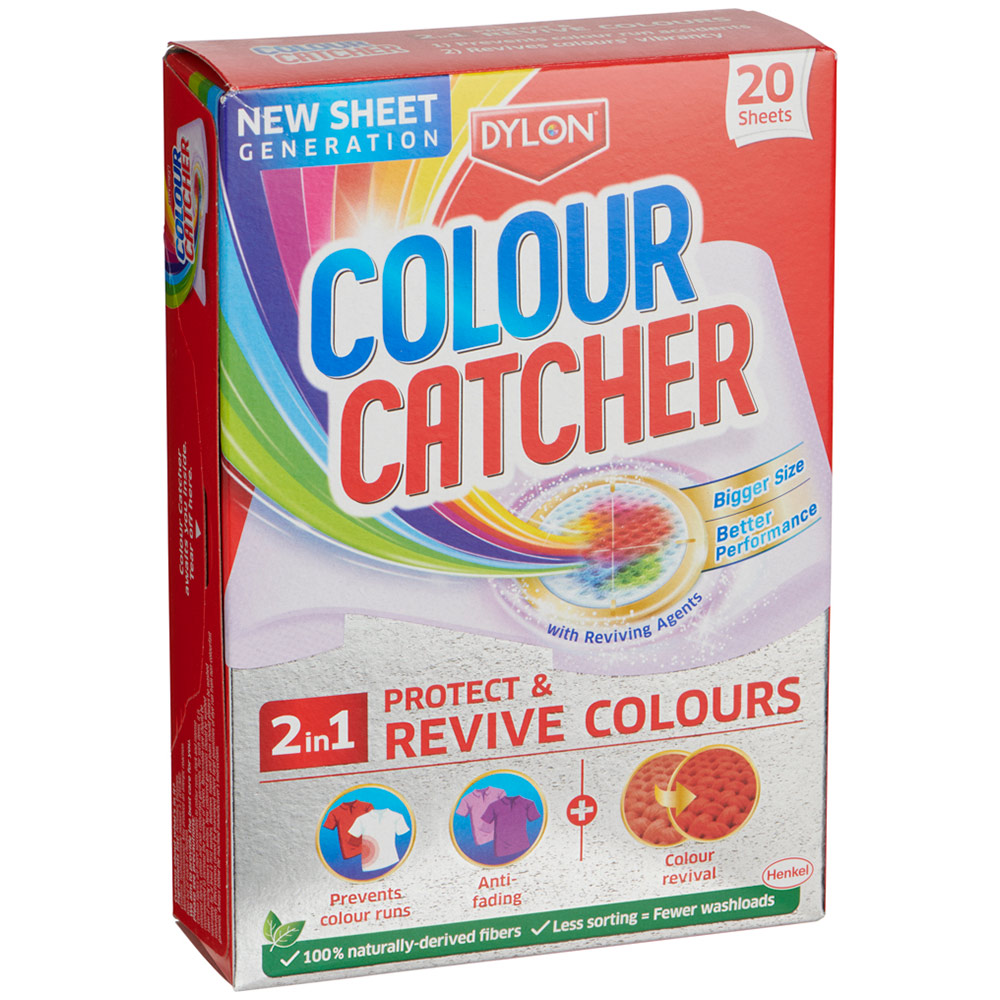 Dylon 2-in-1 Colour Catcher Laundry Sheets 20 Pack Image 2
