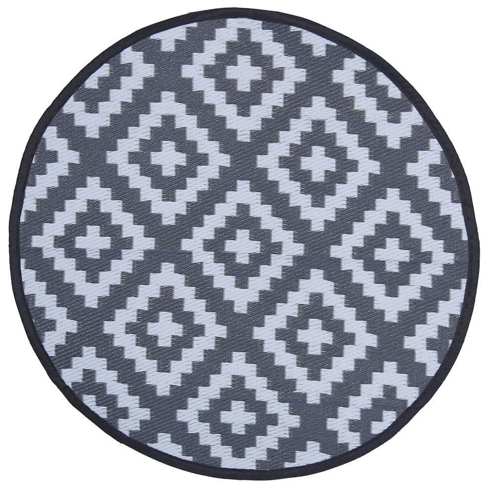 Charles Bentley Diamond Pattern Lightweight Waterproof Indoor/Patio Small Rug Image 1