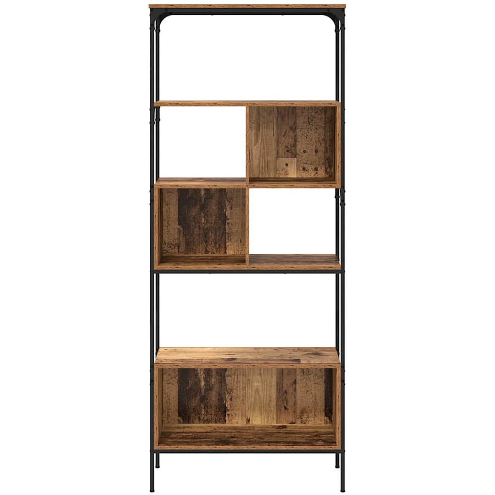 vidaXL 7 Shelf Old Wood Bookcase Image 5