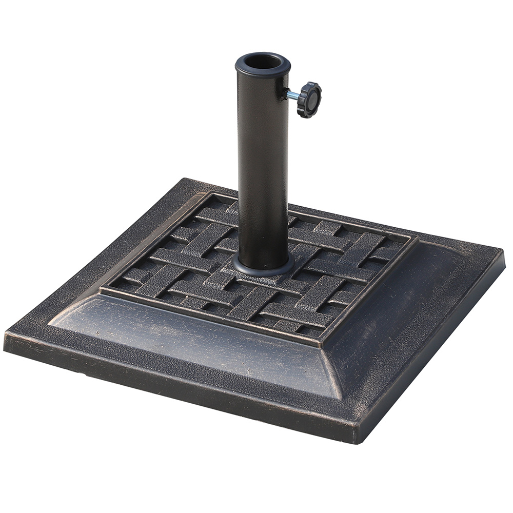 Outsunny 9kg Parasol Base Bronze Image 1