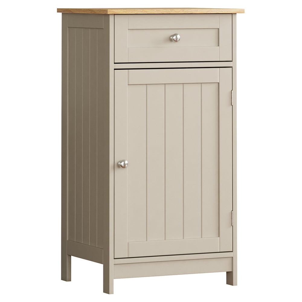 Bath Vida Priano Single Door Single Drawer Floor Cabinet Image 2