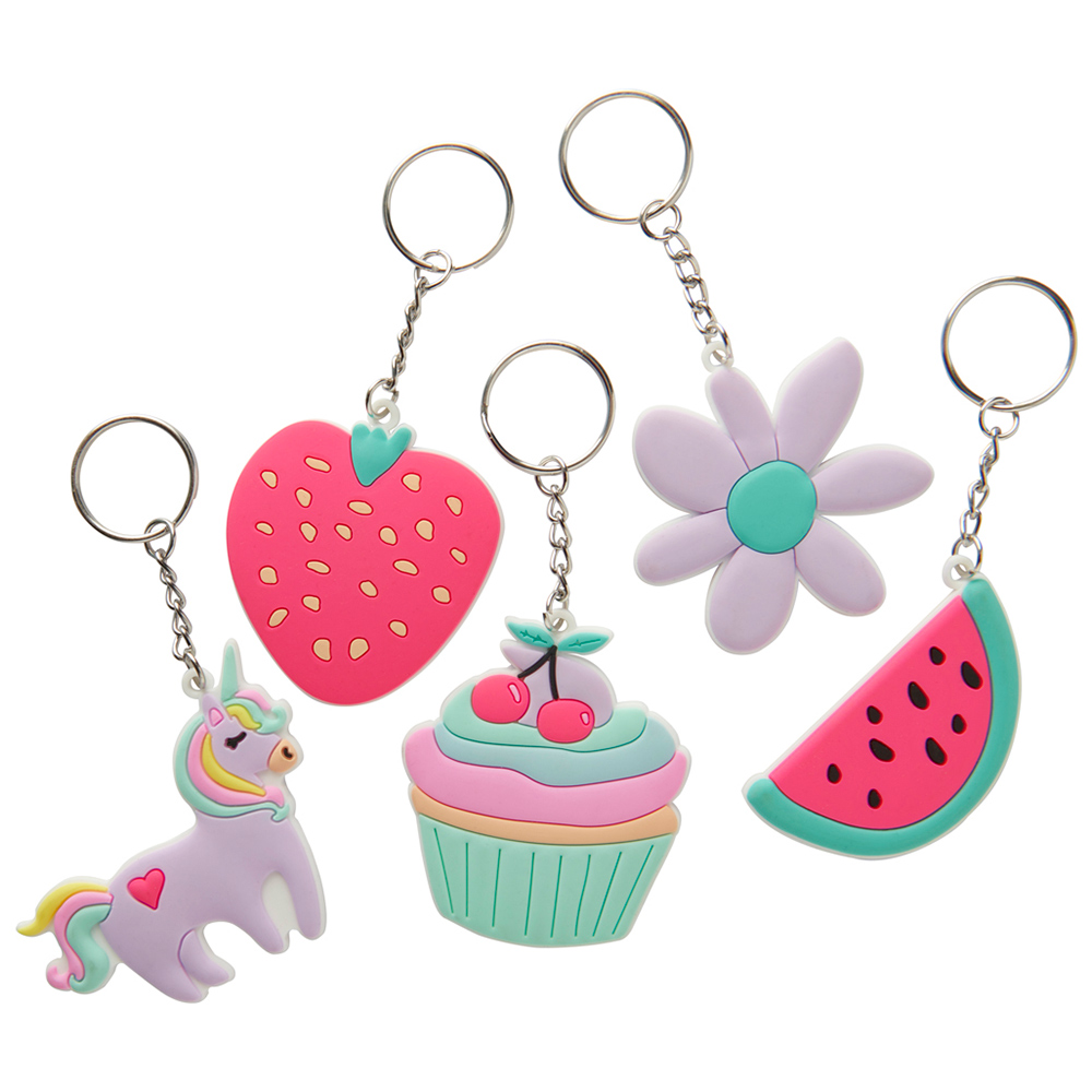 Single Wilko Silicone Keyring in Assorted styles Image 1