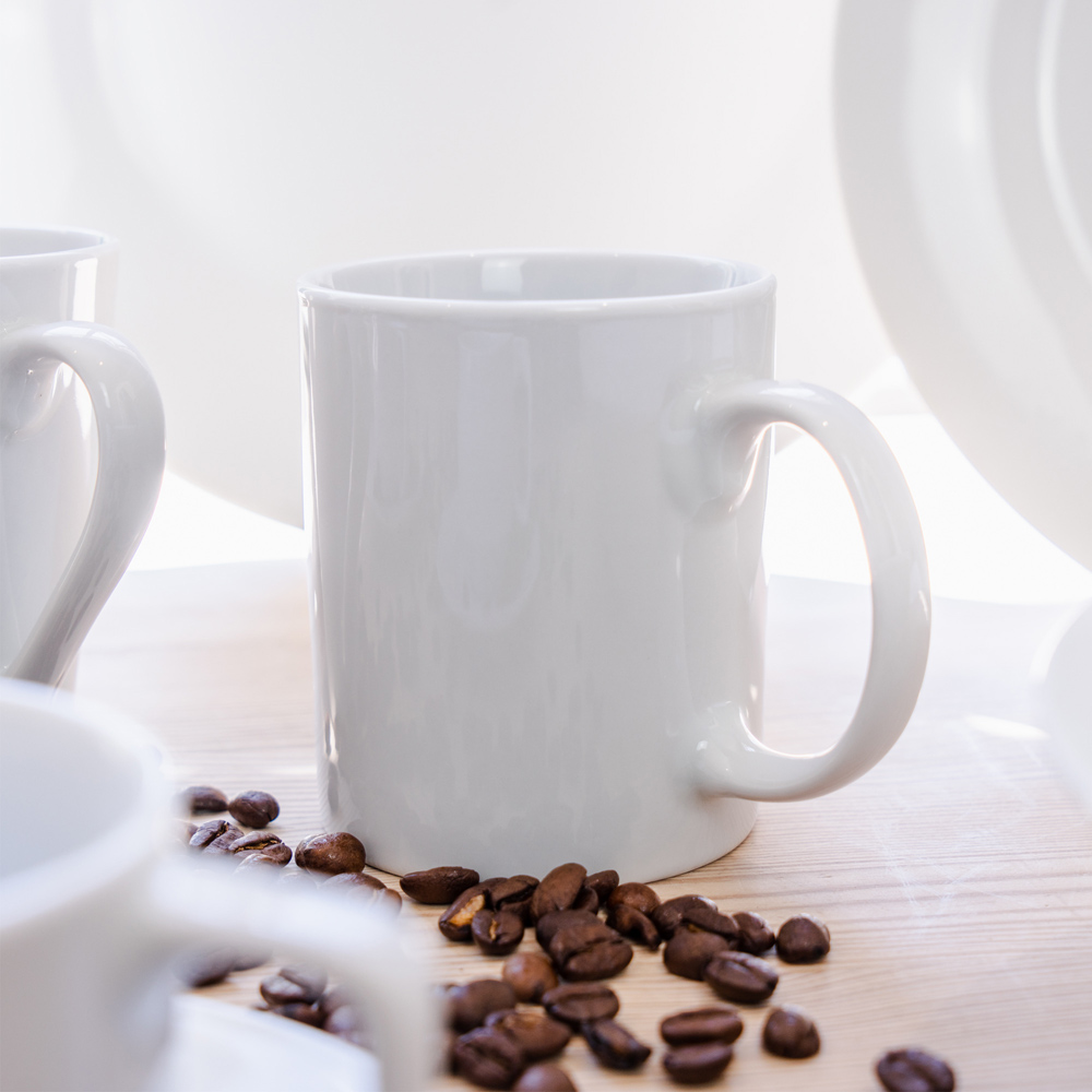 Argon Tableware Classic White Porcelain Coffee Mug 285ml 24 Pack Image 4
