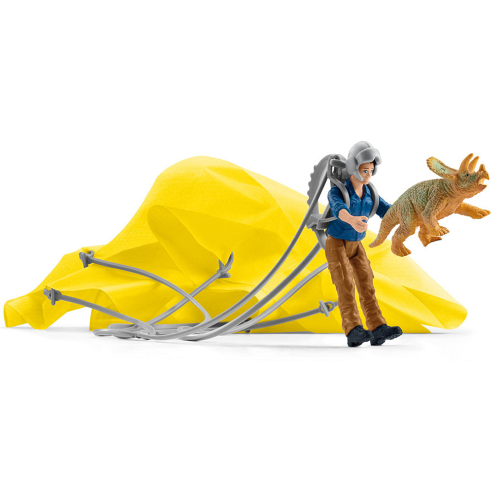Schleich Dinosaurs Parachute Rescue Toy Playset Image 1