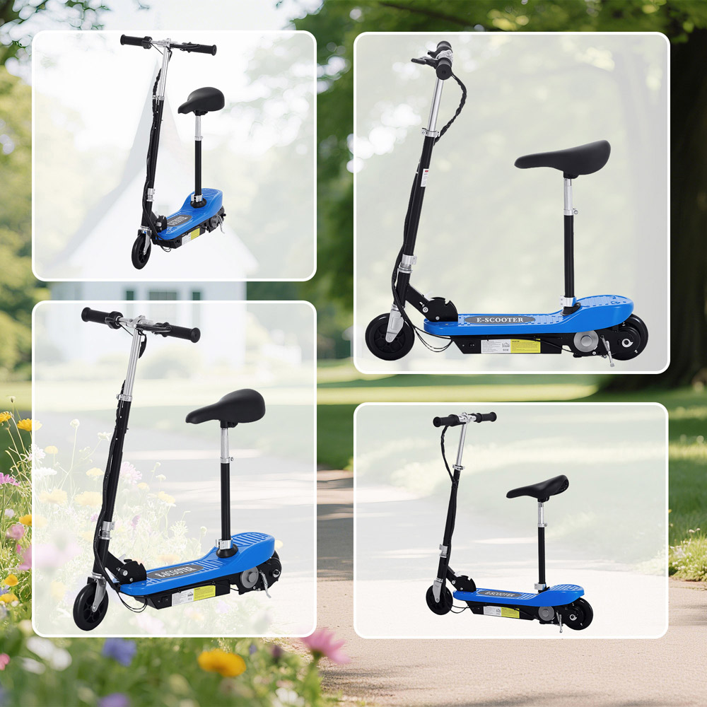 Tommy Toys Blue Foldable Powered Kick Scooter 120W Image 3