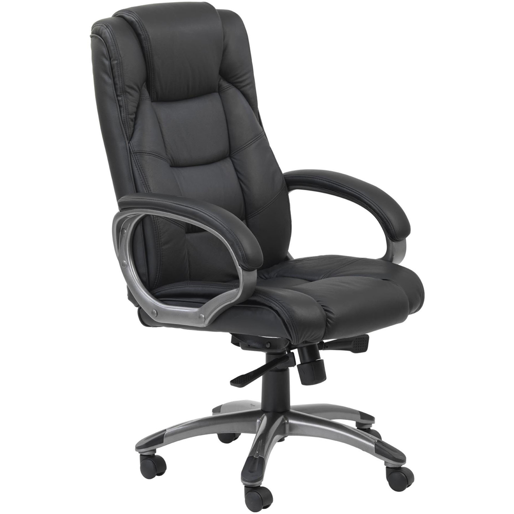 Alphason Northland Black Soft Feel Leather High Back Executive Chair Image 3