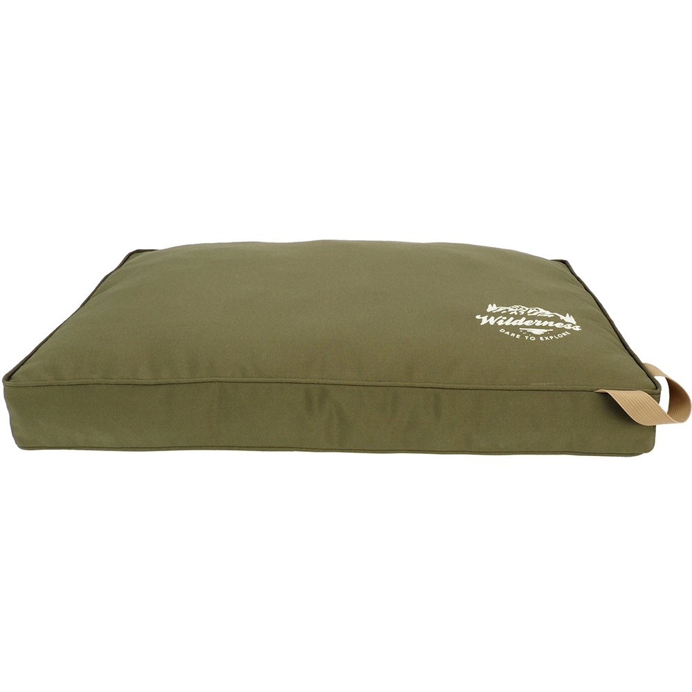 Snug & Cosy Wilderness Large Olive Pet Lounger Bed Image 1