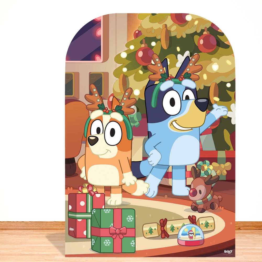 Star Cutouts Bluey Christmas Stand-In Cardboard Cutout Image 3