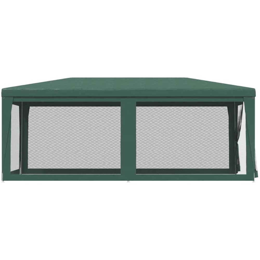 vidaXL 3 x 6m Green Party Tent with 6 Mesh Sidewalls Image 4