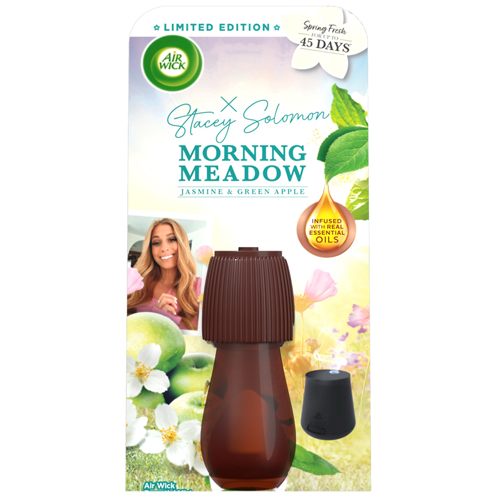 Air Wick x Stacey Solomon Morning Meadow Essential Mist Single Refill 20ml Image 1