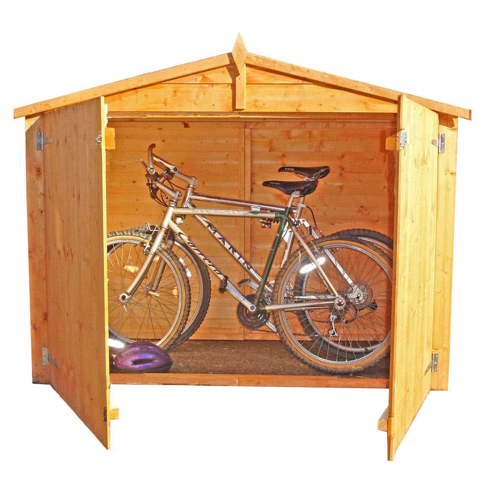 Shire 6 x 3ft Shiplap Apex Bike Shed Image 1