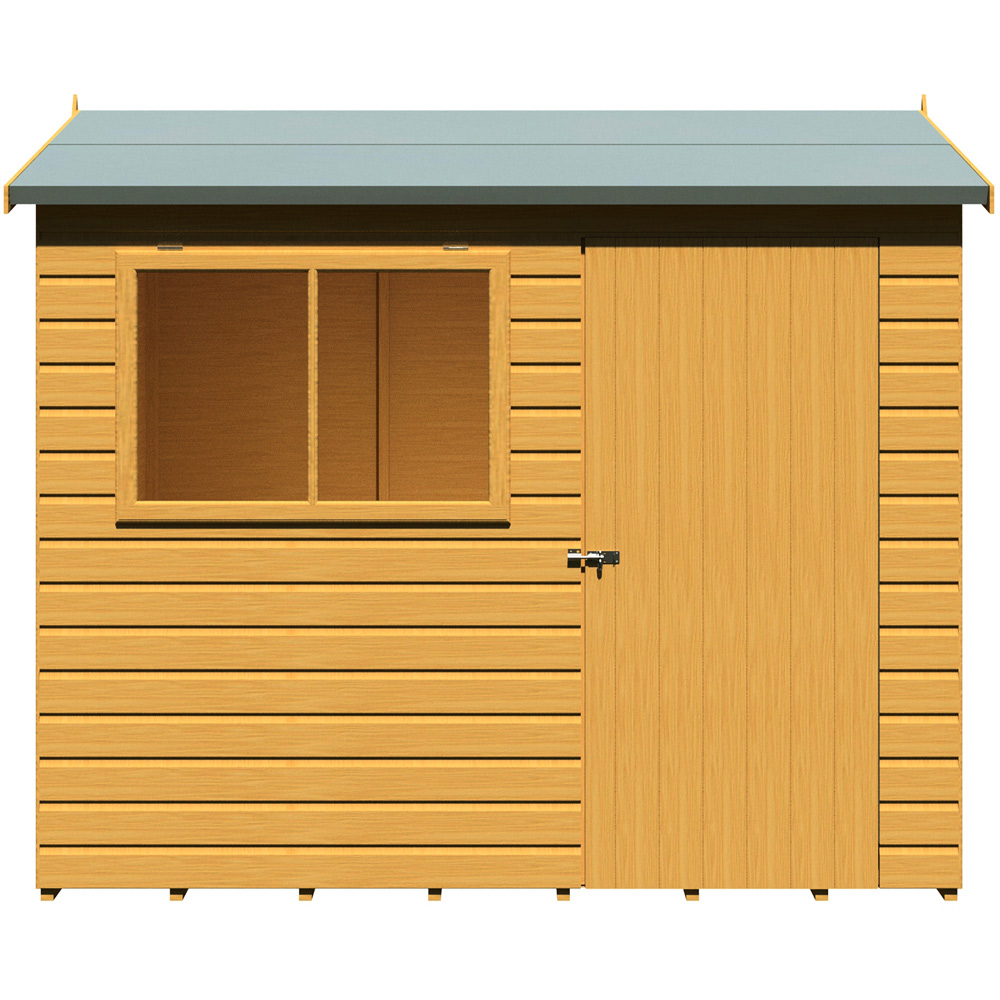Shire Lewis 8 x 6ft Style C Reverse Apex Shed Image 5