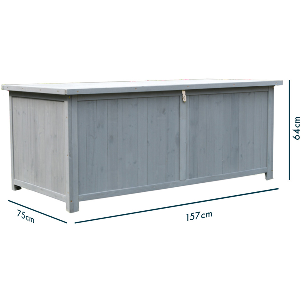Jack Stonehouse Large Grey Garden Storage Cabinet 600L Image 4