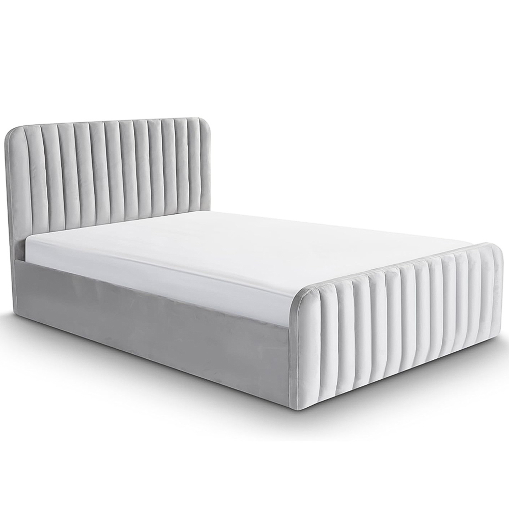 Home Treats King Size Velvet Padded Ottoman Bed Image 2