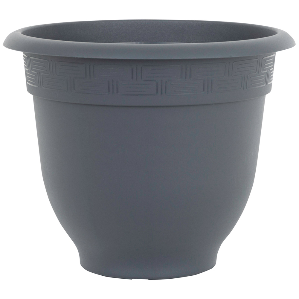 Wham Bell Pot Slate Recycled Plastic Round Planter 36cm 4 Pack Image 3