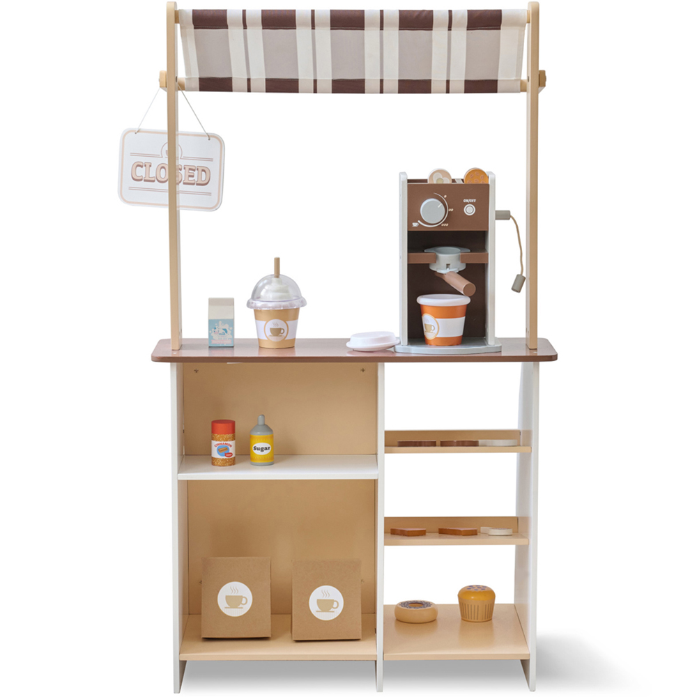 Teamson Kids Brown Espresso Treats Coffee Stand Image 3