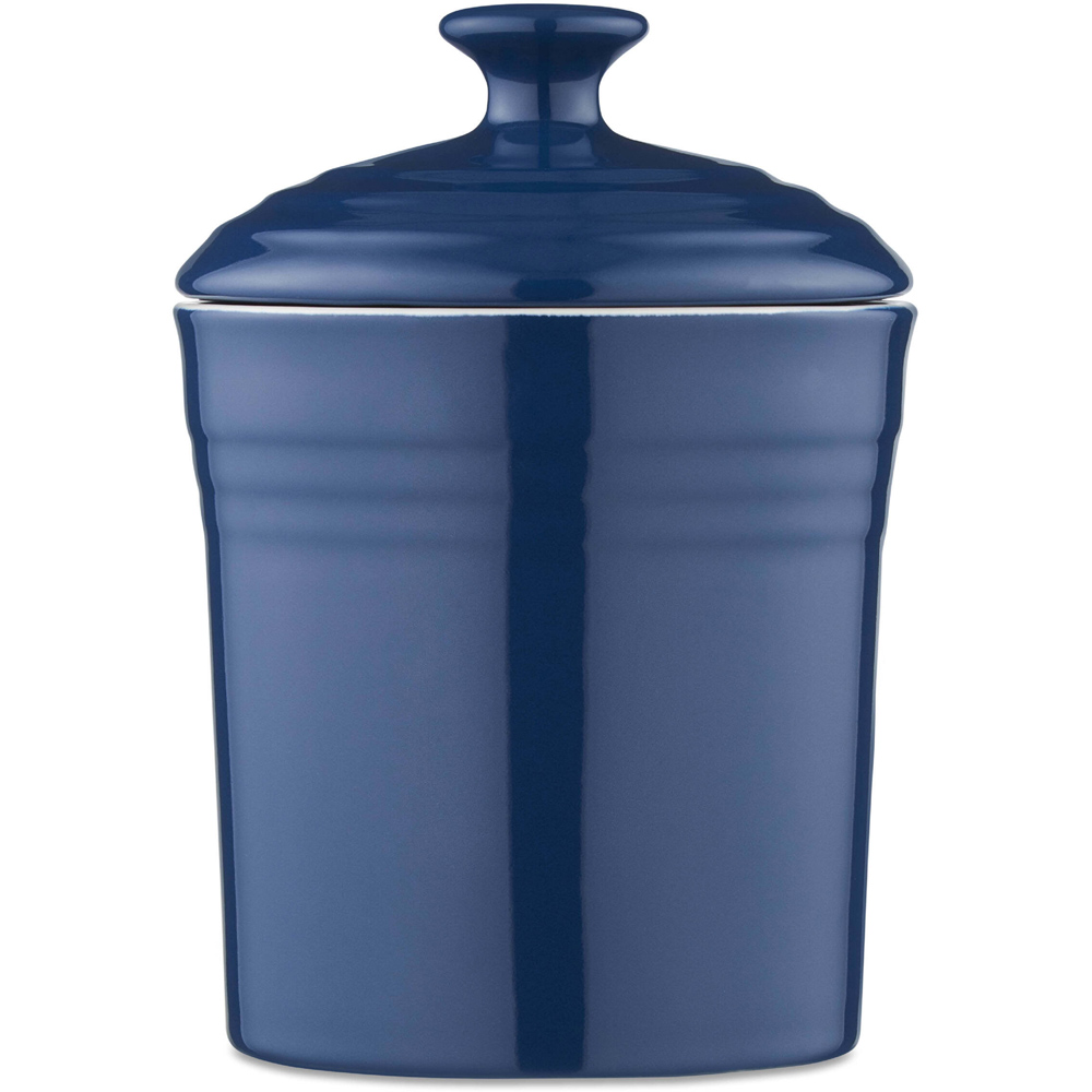 Barbary and Oak 17cm Limoges Blue Ceramic Storage Jar Image 1