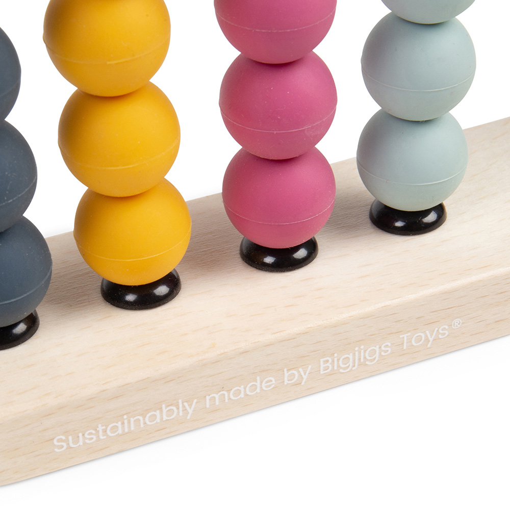 Bigjigs Toys Wooden Rainbow Abacus Image 5