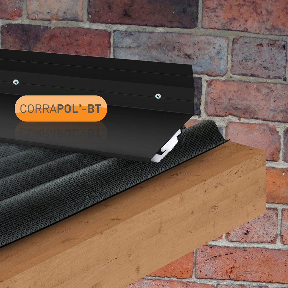 Corrapol-BT Wall Top Flashing Black 6m Image 2