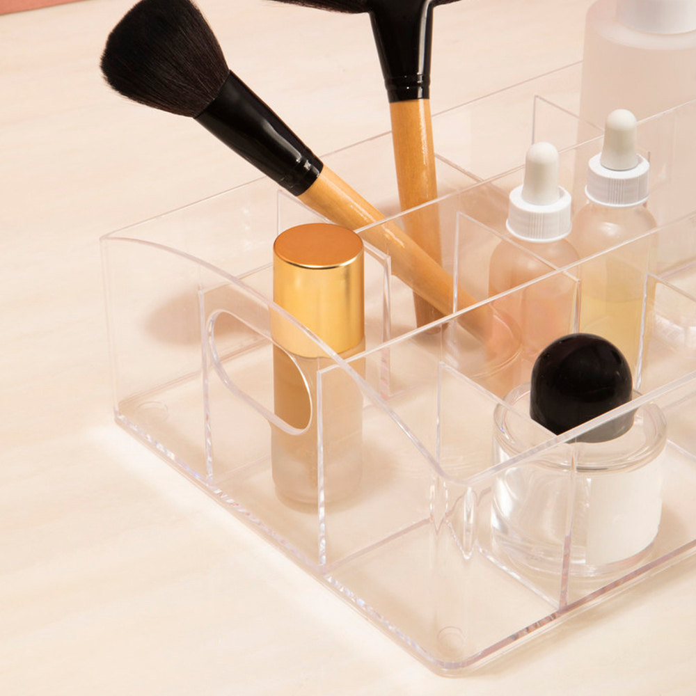 Premier Housewares Clear 10 Compartment Cosmetic Organiser Image 8