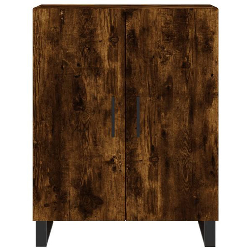 vidaXL 2 Door Smoked Oak Highboard Image 3