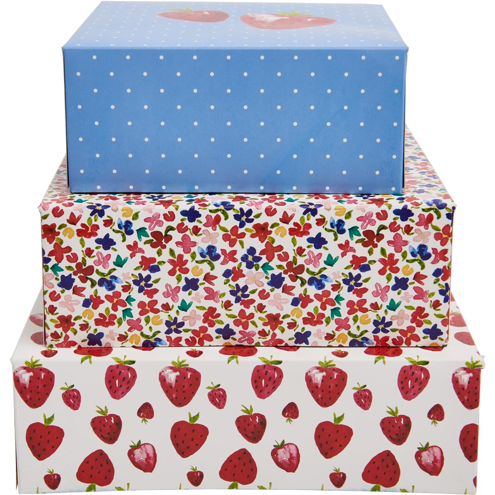 Wilko Jubilee Boxes Set of 3 Multi Colour Wilko