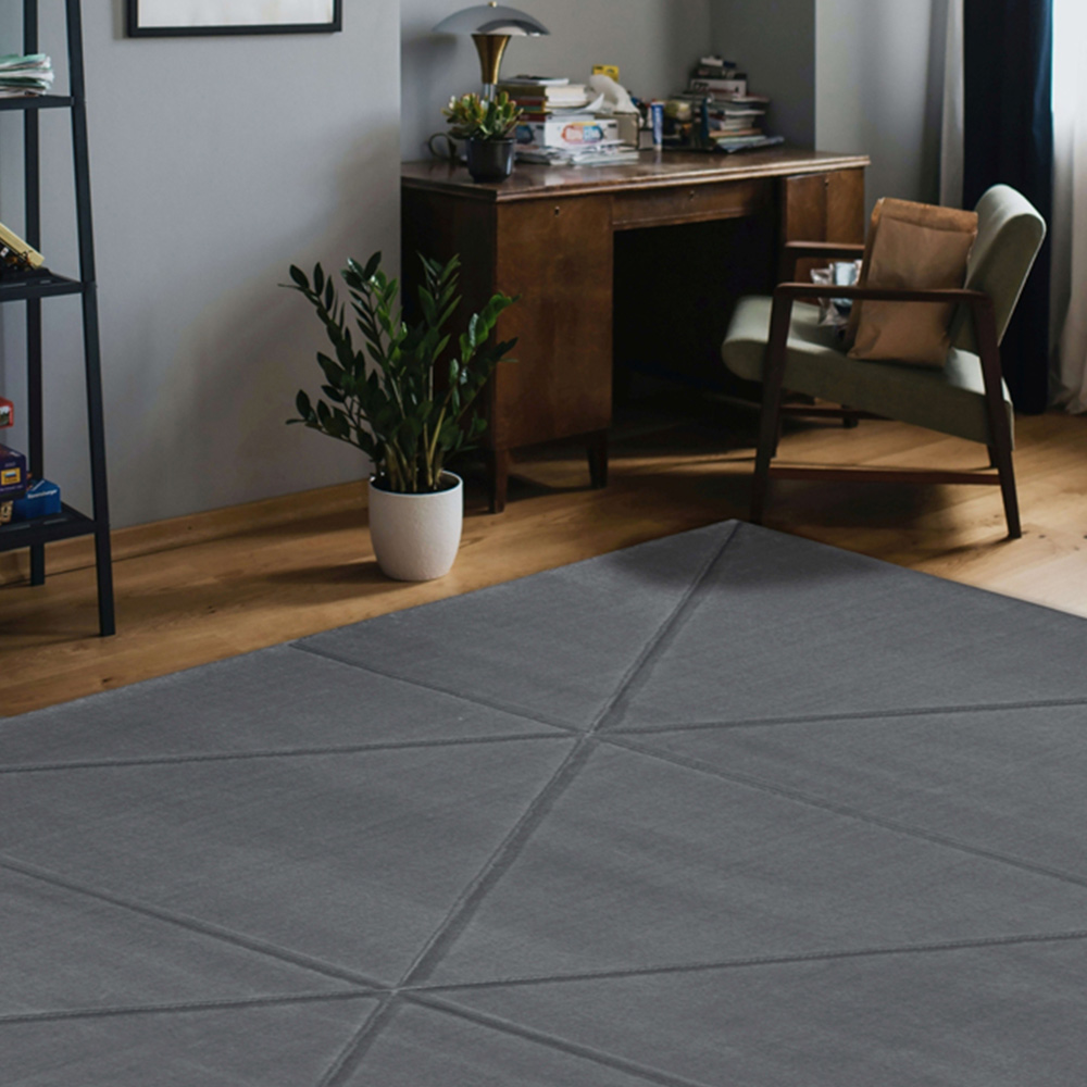 Homemaker Daytona Capleton Grey Rug 120 x 170cm Image 2