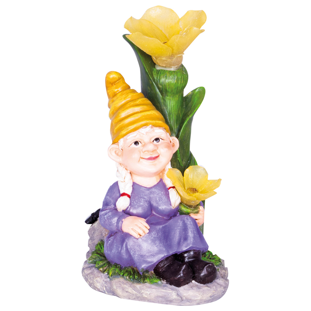 St Helens Female Gnome Under Light Up Lilly Image 1