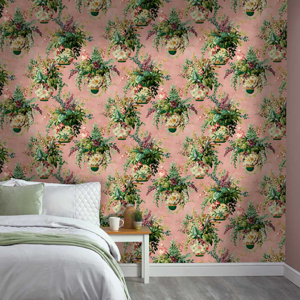 Holden Decor Floral Vase Pink Wallpaper Image 3