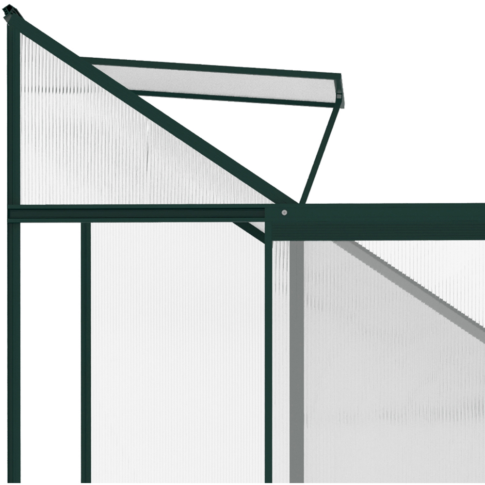 Outsunny Green Heavy Duty 4.2 x 6.3ft Walk-In Greenhouse Image 4