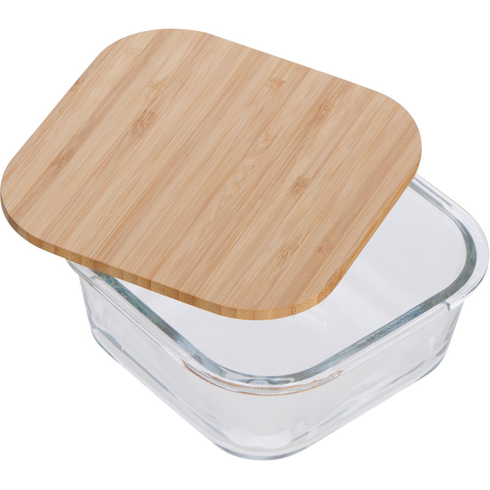 Maison Glass Container with Bamboo Lid 800ml Wilko