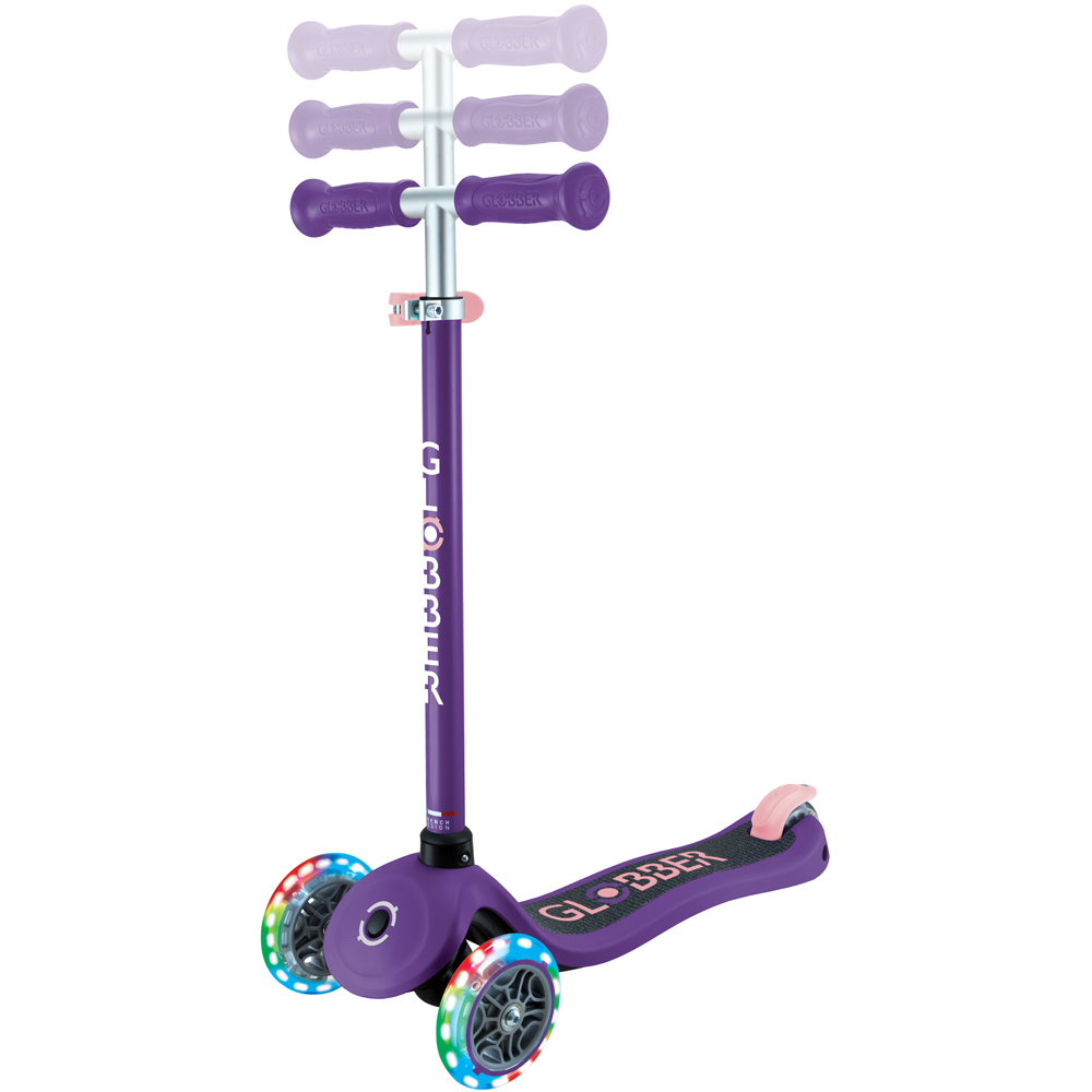 Globber Primo Lights Purple Kids Scooter Image 5