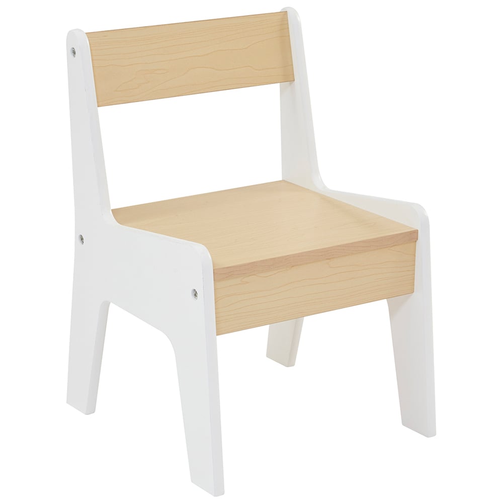 Liberty House Toys White and Pine Kids Play Table and Chair Set Image 5
