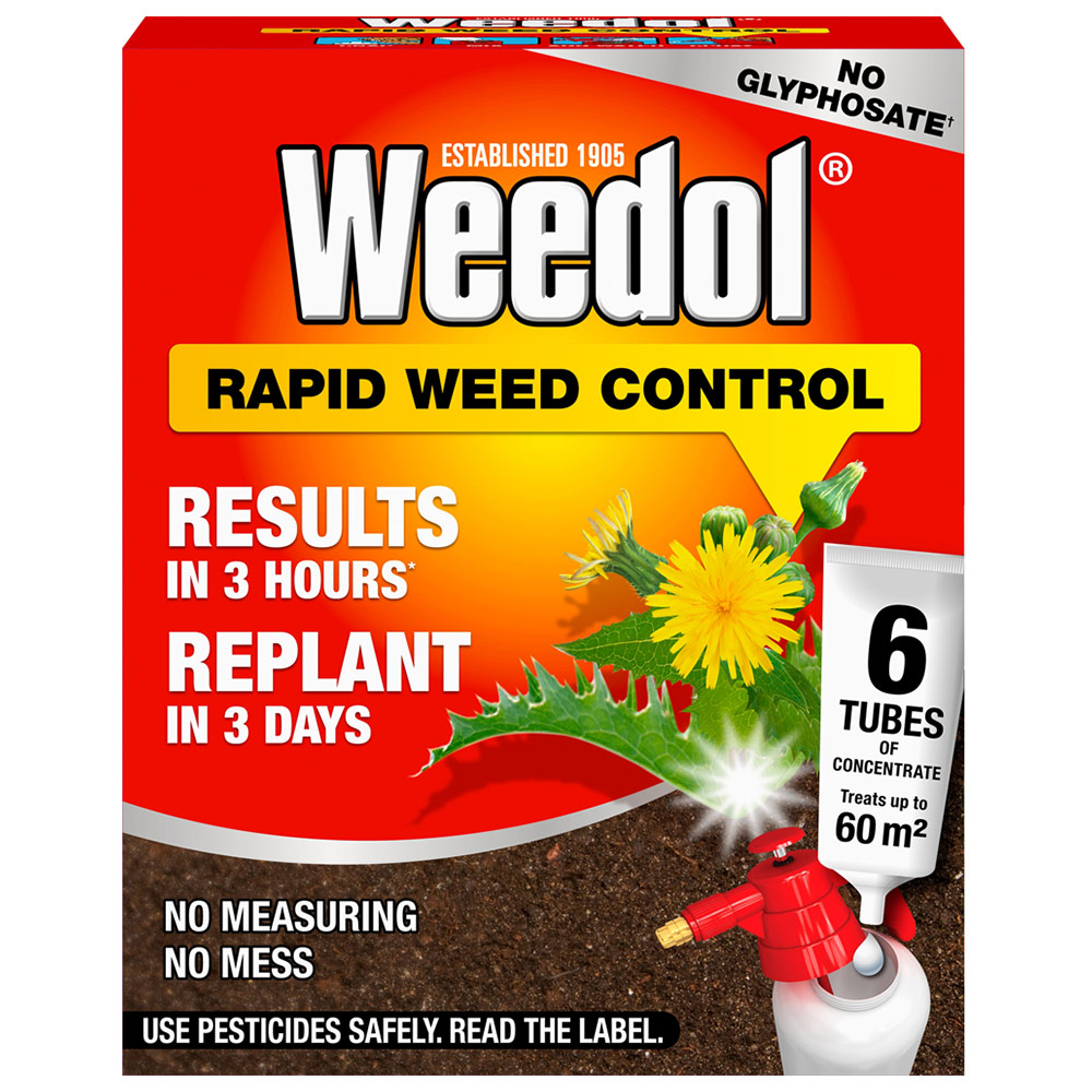 Weedol Rapid Concentrated Weed Killer 6 Tubes Image 1