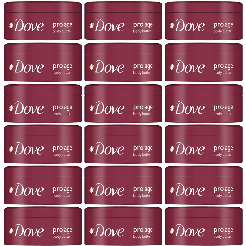 Dove Pro Age Olive Oil Body Butter Cream 250ml 18 Pack Image 1