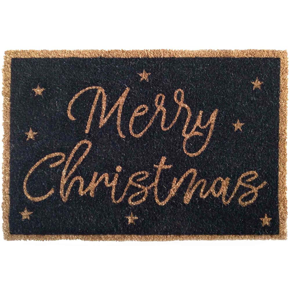 Charles Bentley Merry Christmas Coir Doormat 60 x 90cm Image 1