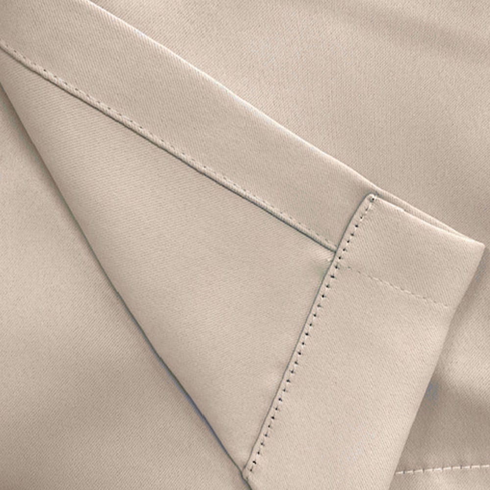 Enhanced Living Supersoft Natural Blackout Eyelet Thermal Curtains 168 x 183cm Image 4