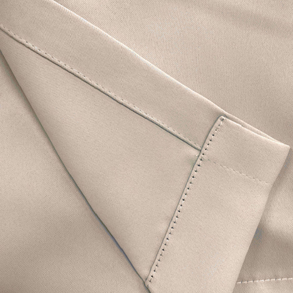 Enhanced Living Supersoft Natural Blackout Eyelet Thermal Curtains 168 x 137cm Image 4