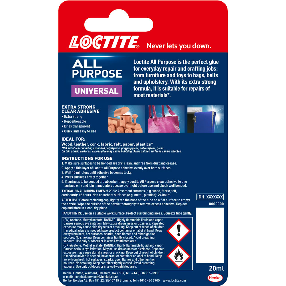 Loctite Extra Strong All Purpose Glue 20ml Image 3