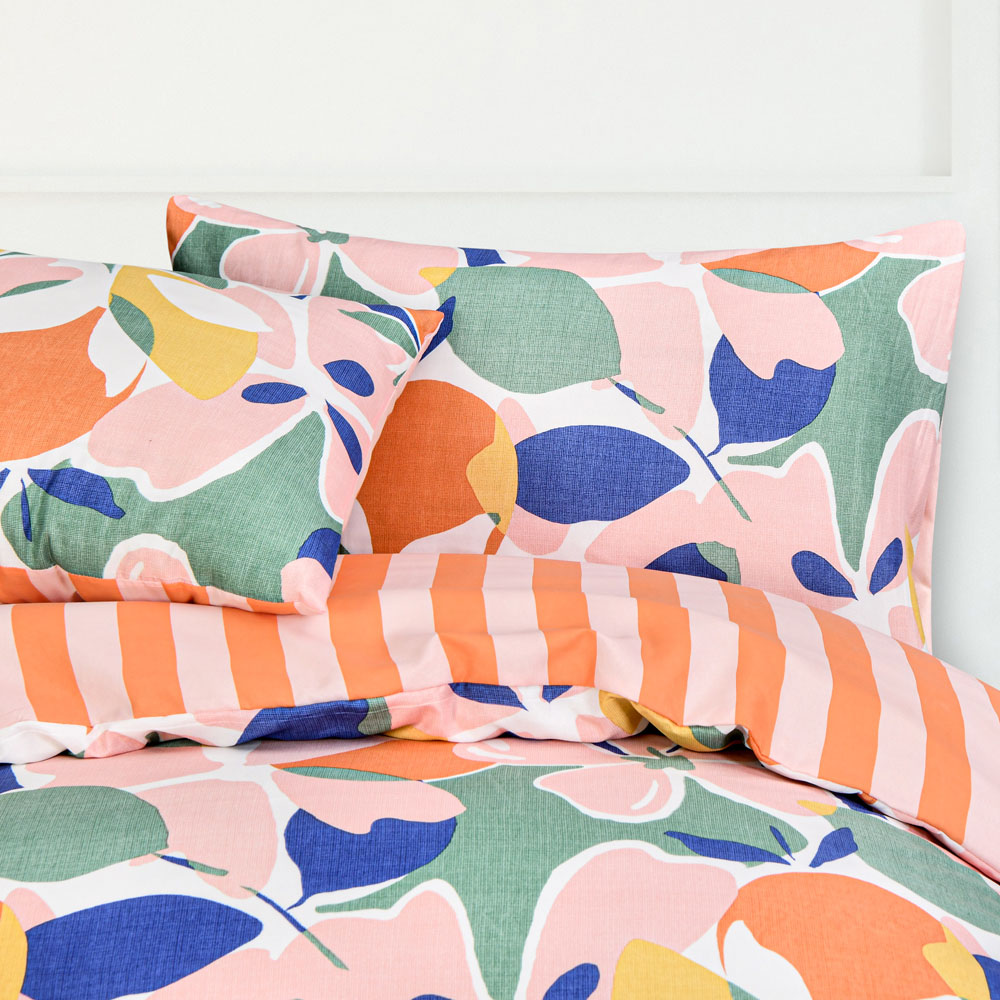 Smart Living Single Abstract Floral Duvet Cover Set Image 5