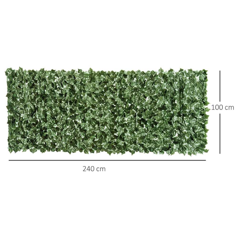 Outsunny Artificial Leaf Screen Panel Image 8