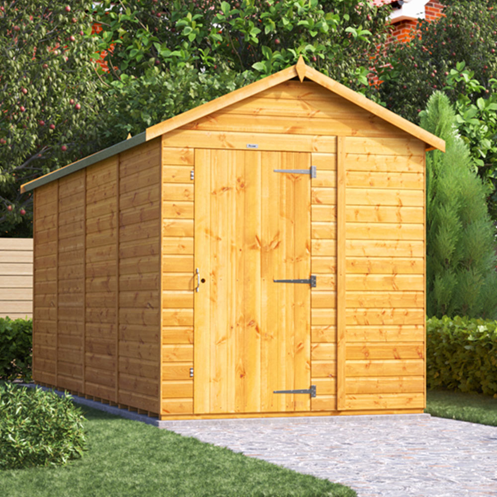 Power Sheds 16 x 6ft Apex Wooden Shed Image 2