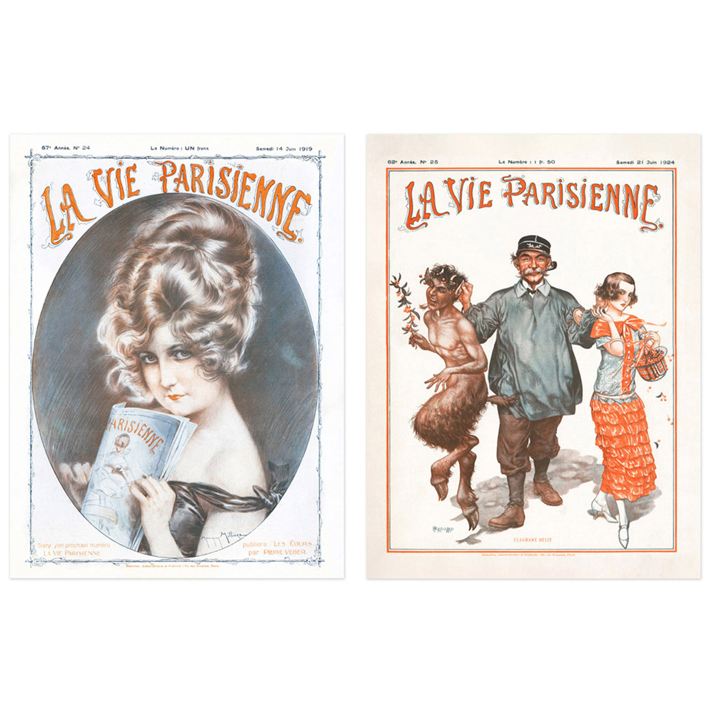 Artery8 Vintage French Magazine Cover Wall Art Print 30 x 41cm 6 Pack Image 4