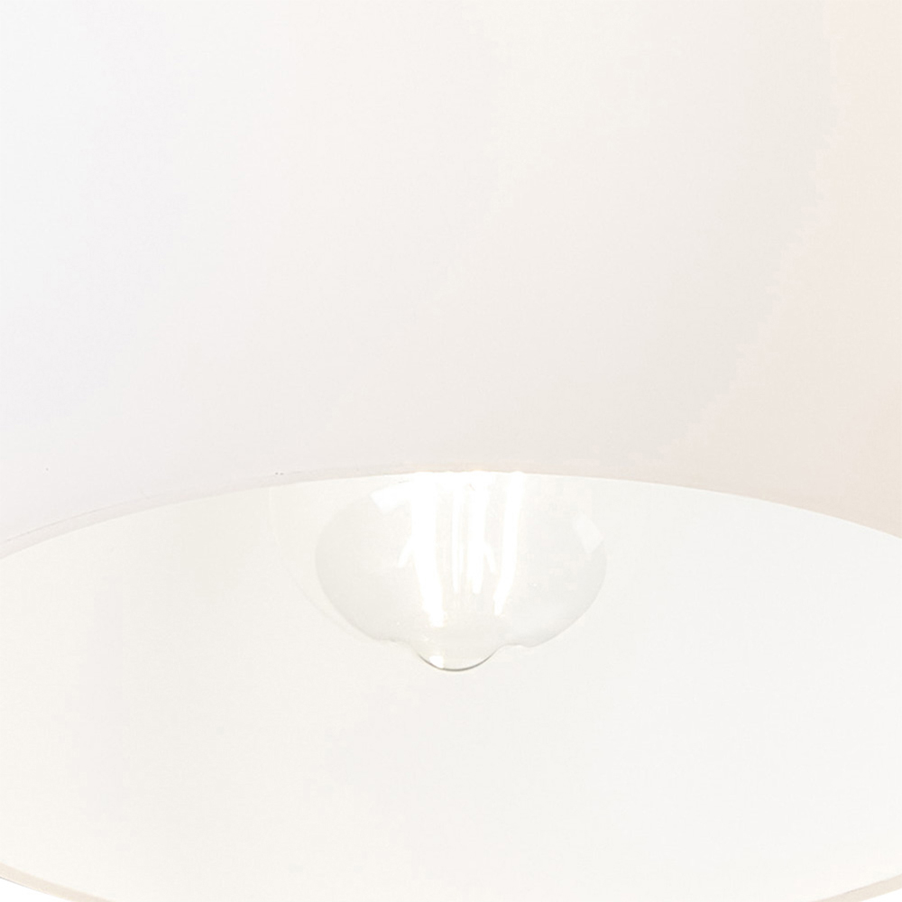 Living and Home White Glass Shade E27 Ceiling Light Image 6